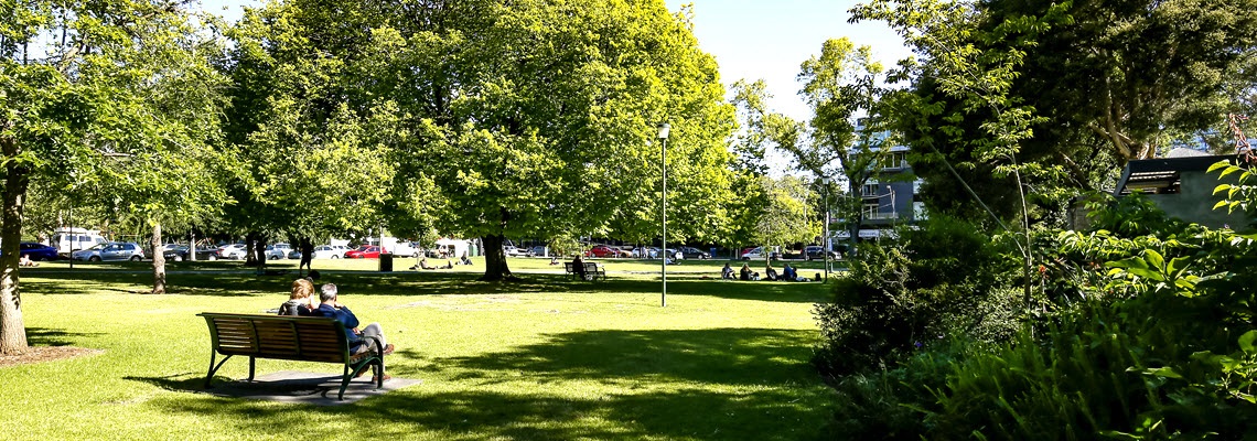Couple sitting on bench