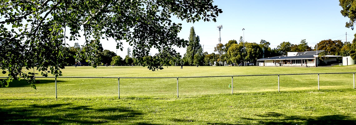 View across Waverley Park oval