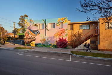 Malvern Valley mural north wall