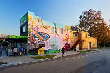 Malvern Valley mural north wall