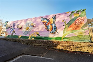 Malvern Valley mural south wall