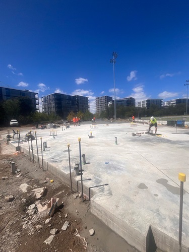 Toorak Park slab poured January 2024