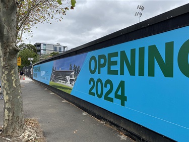 Orrong Road hoarding March 2024