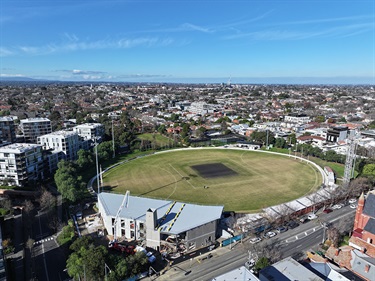 Toorak Park oval view 20 June 2024