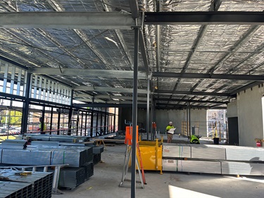 Toorak Park pavilion inside view 20 June 2024