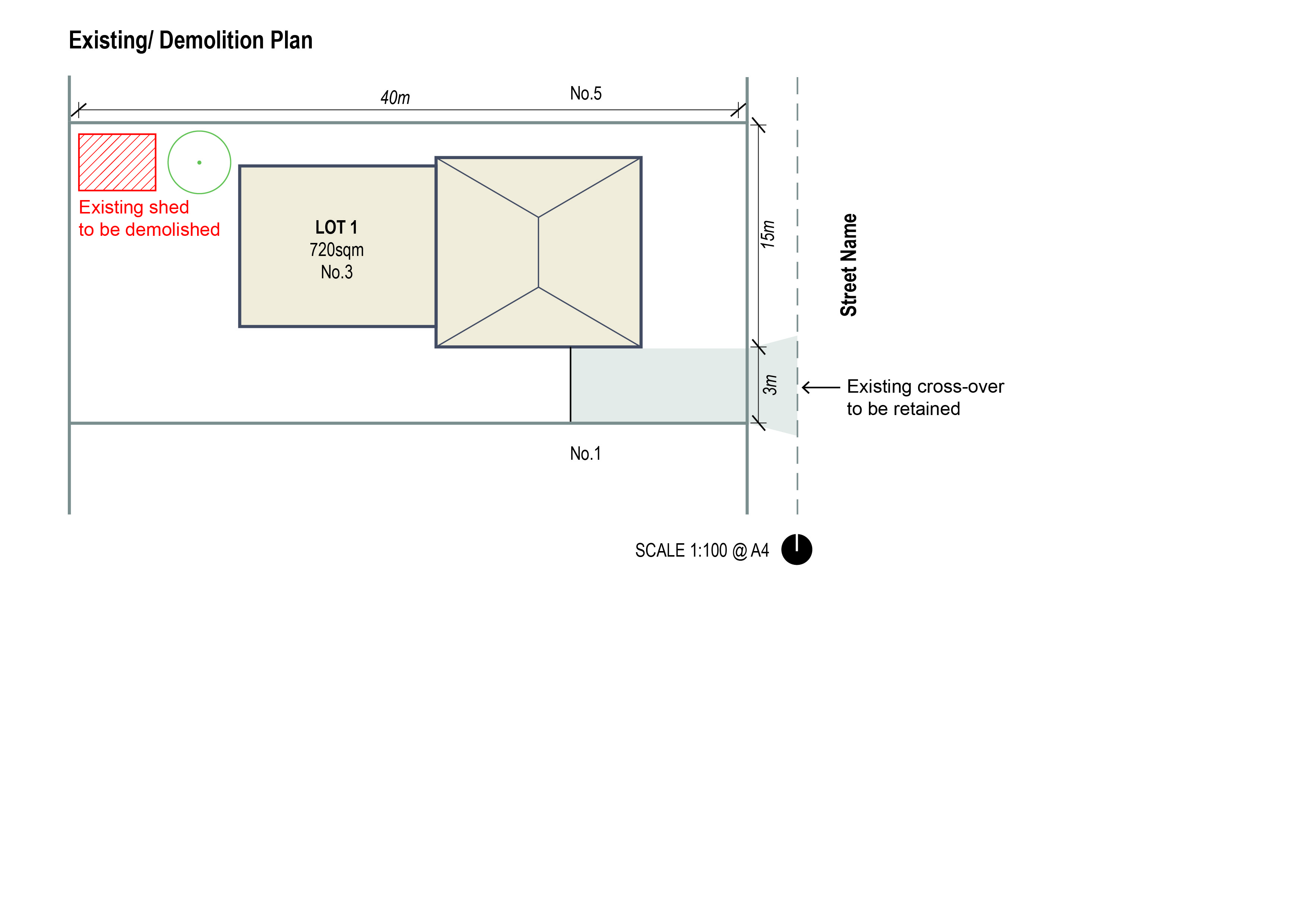 Example heritage demolition plan