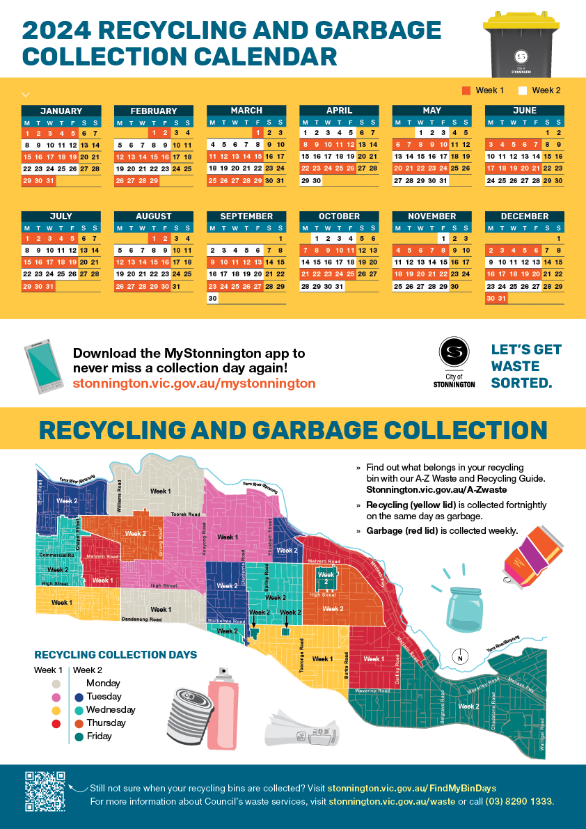 Find my bin days City of Stonnington