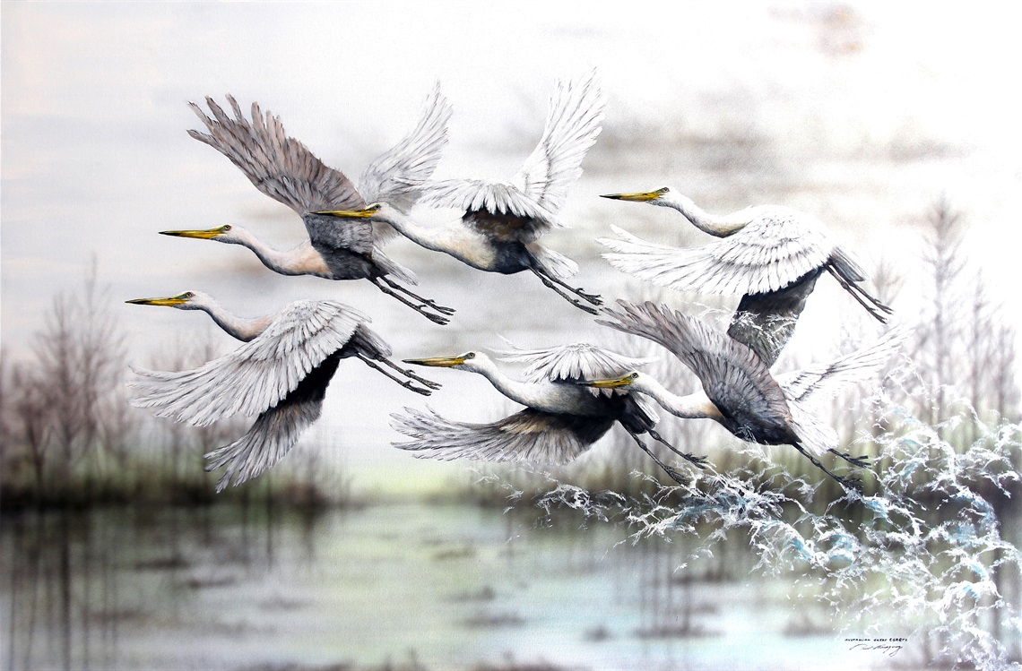 02_Exhibition2025_Flying_Egrets_small-2